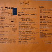 Vegan menu as of 9th Nov 2023. at Saki Souvlaki  in Cheltenham