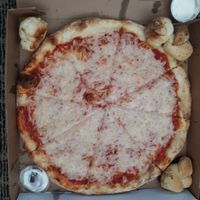 Vegan cheese at Beach Bella Pizza II in Virginia Beach