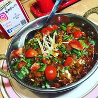 Eggplant and potato curry  at Newdelhi Indian in Kyoto