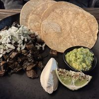Mushroom and corn truffle tacos - meh at Mongrel in Milton