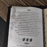 Beer menu at Mongrel in Milton