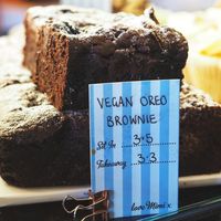 Vegan oreo brownie at Mimi's Little Bakehouse - City Art Centre in Edinburgh