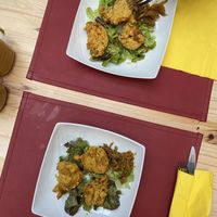 Savoury vegan doughnuts 👌👌👌👌 at Le Baobab in Dunkirk