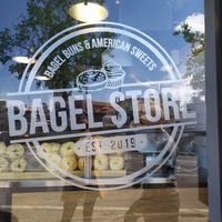 Window at Bagel Road in Verona