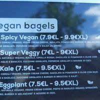 Vegan options at Bagel Road in Verona