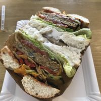 Vegan Bagel at Bagel Road in Verona