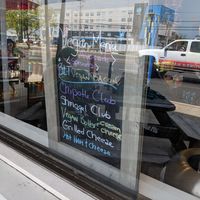The vegan signboard at Shmagels Bagels in Ocean City