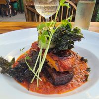 Eggplant at Pitchfork Eatery in Nelson