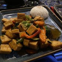 Orange tofu  at Harney Oceanside in Oceanside