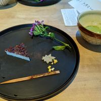 wagashi and matcha at Kajitsu in New York City