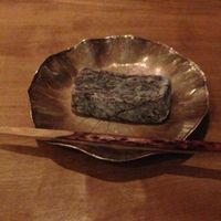 Red bean rice dessert at Kajitsu in New York City