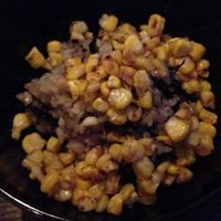 Sweet corn rice at Kajitsu in New York City