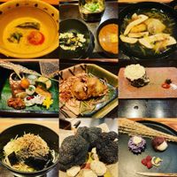 A selection of our menu. The figs in the center are awesome. Actually it was all awesome :) at Kajitsu in New York City