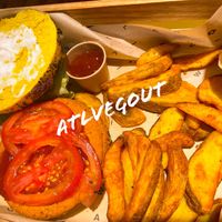 Chickpea burger   at Flower Burger in Marseille