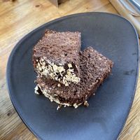 Chocolate banana bread with cocoa nibs  at NOAMS Deli in Giessen