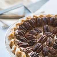 Our vegan Pecan pie, one of the favourites! at Canela in Calgary