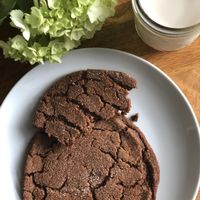 Vegan Ginger molasses cookies!  at Canela in Calgary