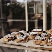 Vegan cinnamon rolls! at Canela in Calgary