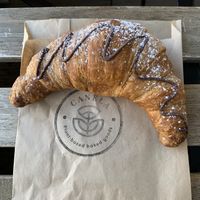 Chocolate croissant at Canela in Calgary