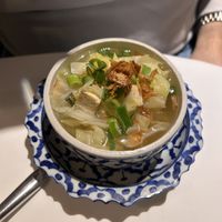 Vegetable soup as a starter was a bit blandd  at Thong Thai in Wemeldinge