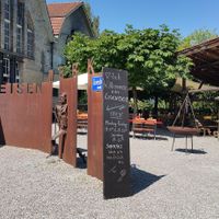 Outdoor seating at Eisenbeiz in Frauenfeld