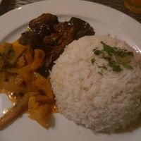 2 curries: eggplant and cabbage at Colombo in Nuremberg