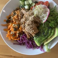 ‘Chicken’ sushi rice bowl  at Rohe in Tallinn