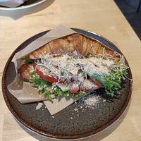 Smoked sausage croissant at Rohe in Tallinn