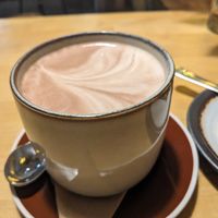 Hot cacao soy milk at Rohe in Tallinn