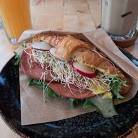 Breakfast croissant at Rohe in Tallinn