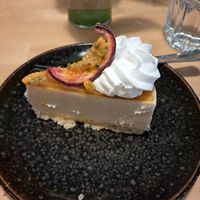 Passionfruit cheese cake at Rohe in Tallinn