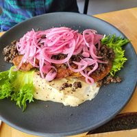 Savory pancakes at Rohe in Tallinn