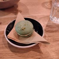 Pistachio macaroon at Rohe in Tallinn