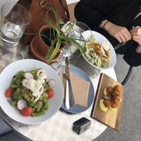 Pesto pasta & chicken ceasar at Rohe in Tallinn