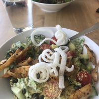 Ceasar salad, ah so good, THE BEST CHICKEN! at Rohe in Tallinn