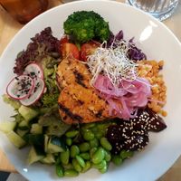 Tempeh bowl at Rohe in Tallinn