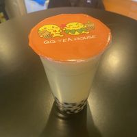 Oat milk boba green tea, honeydew  at QQ Tea House in Honolulu