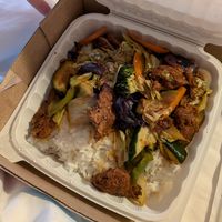 Chili sesame beef at QQ Tea House in Honolulu