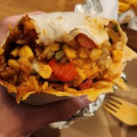 Vegan burrito with tofu at Burrito Loco in Letterkenny