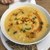 Corn soup at Mihiderka - Dielta in Krakow