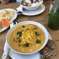 Corn chowder  at Mihiderka - Dielta in Krakow