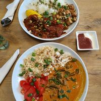 Green bean curry y Captain Jackfruit at Mihiderka - Dielta in Krakow