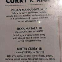 Menu at Teton Tiger in Jackson