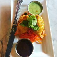 Vegan Samosas at Teton Tiger in Jackson