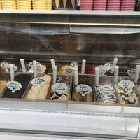 Count them...5 vegan gelato flavors  at Milkissimo Gelato in San Diego