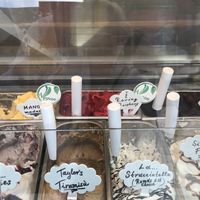 Mango, raspberry and...dark chocolate ! at Milkissimo Gelato in San Diego