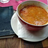 Traditional grah soup at Barhana in Sarajevo