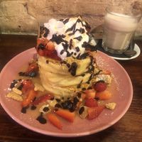 Vegan pancakes  at Cremat 11 in Barcelona
