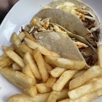 Jackfruit tacos at Three Dollar Deweys in Portland