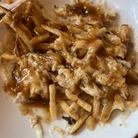 Poutine at Three Dollar Deweys in Portland